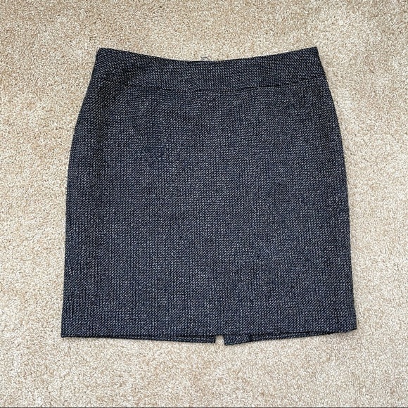 Halogen tweed pencil skirt w/ exposed zipper - Picture 2 of 5